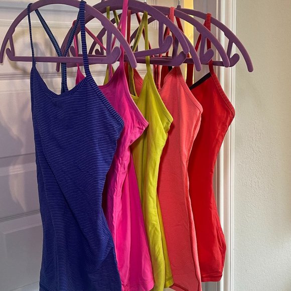 Lululemon Power Y Tanks - BUNDLE, set of 5 (size 4) - Picture 1 of 12